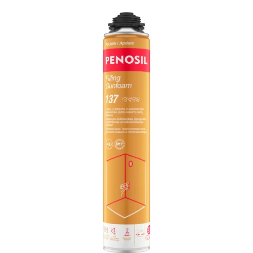 Pistoletinės sandarinimo putos PENOSIL Filling Gunfoam 137 Pistoletinės sandarinimo putos PENOSIL Filling Gunfoam 137