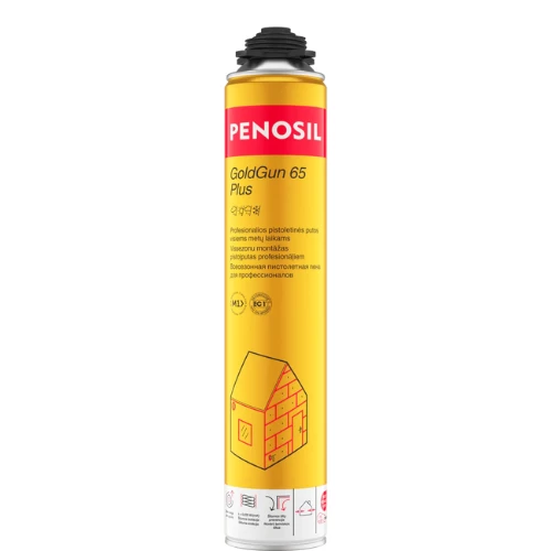 Didelės išeigos montavimo putos PENOSIL GoldGun 65 Plus Didelės išeigos montavimo putos PENOSIL GoldGun 65 Plus