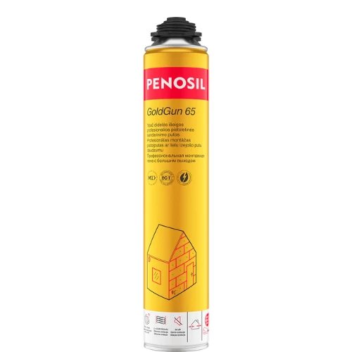 Didesnės išeigos PENOSIL GoldGun 65 sandarinimo putos Didesnės išeigos PENOSIL GoldGun 65 sandarinimo putos