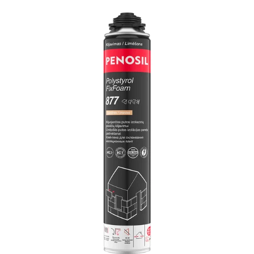 Klijuojančios putos PENOSIL Polystyrol FixFoam 877 Klijuojančios putos PENOSIL Polystyrol FixFoam 877