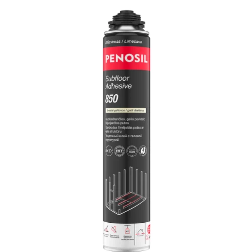 Klijuojančios putos grindų paklotų klijavimui PENOSIL Subfloor Adhesive 850