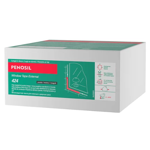 Išorinė priešvėjinė PENOSIL Window Tape External 424 sandarinimo juosta Išorinė priešvėjinė PENOSIL Window Tape External 424 sandarinimo juosta