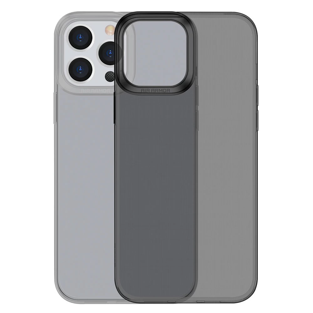 Permatomas Gelinis Dėklas iphone 13 Pro Simple Series Case Black