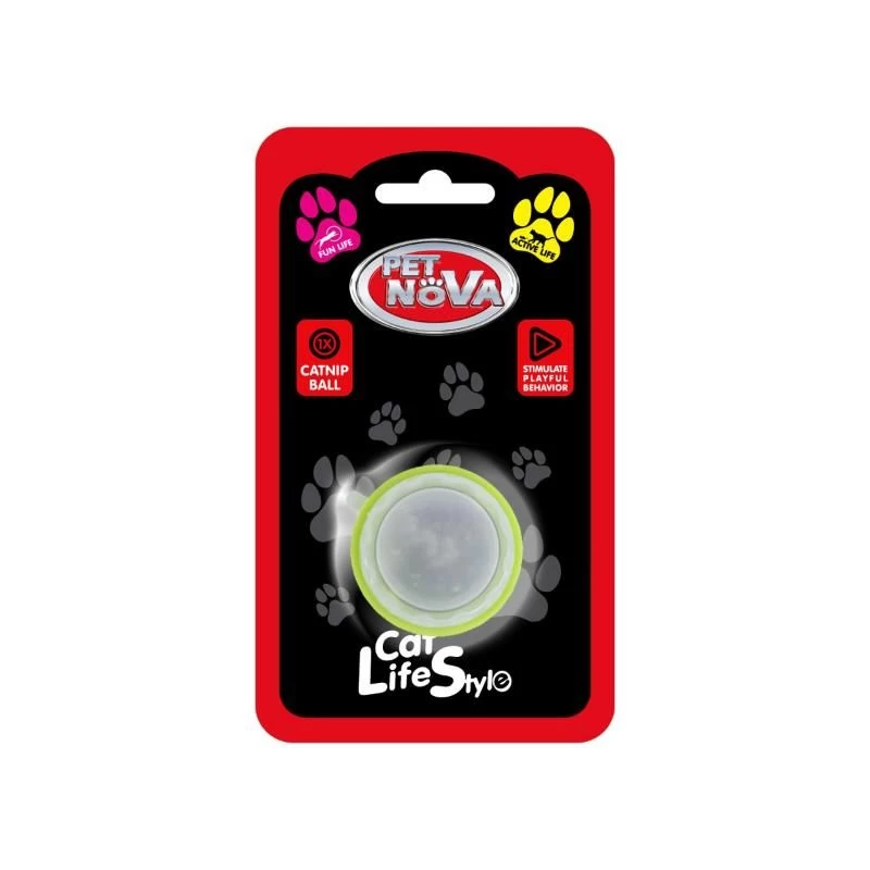 PET NOVA Catnip katžolės kamuoliukas katėms 3vnt, CAT-CATNIP-BALL