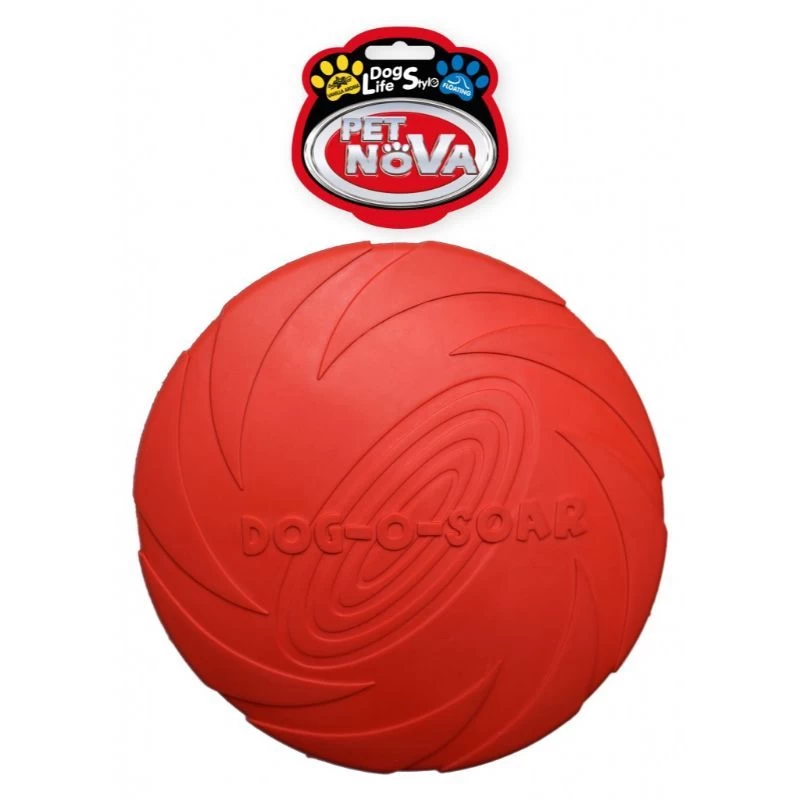 PET NOVA Disc skraidanti raudona lėkštė 22cm, DISC-RED-22CM
