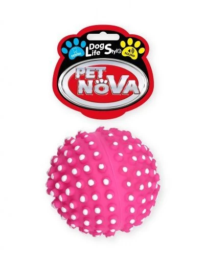 PET NOVA žaislas cypiantis spygliuotas kamuolys 6.5cm 2vnt, VIN-DENTBALL-PI