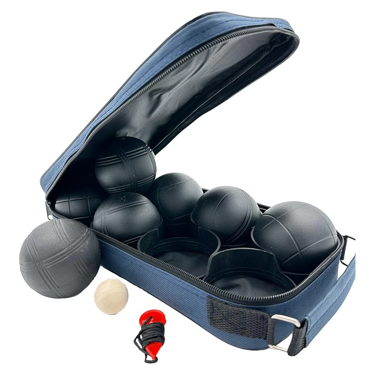 Petankės Kamuoliukai 8 Vnt. - Boules Petanque Black Cover Enero Pro