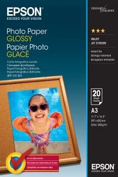 Photo Paper Glossy   A3 20 sheets   200g/sqm