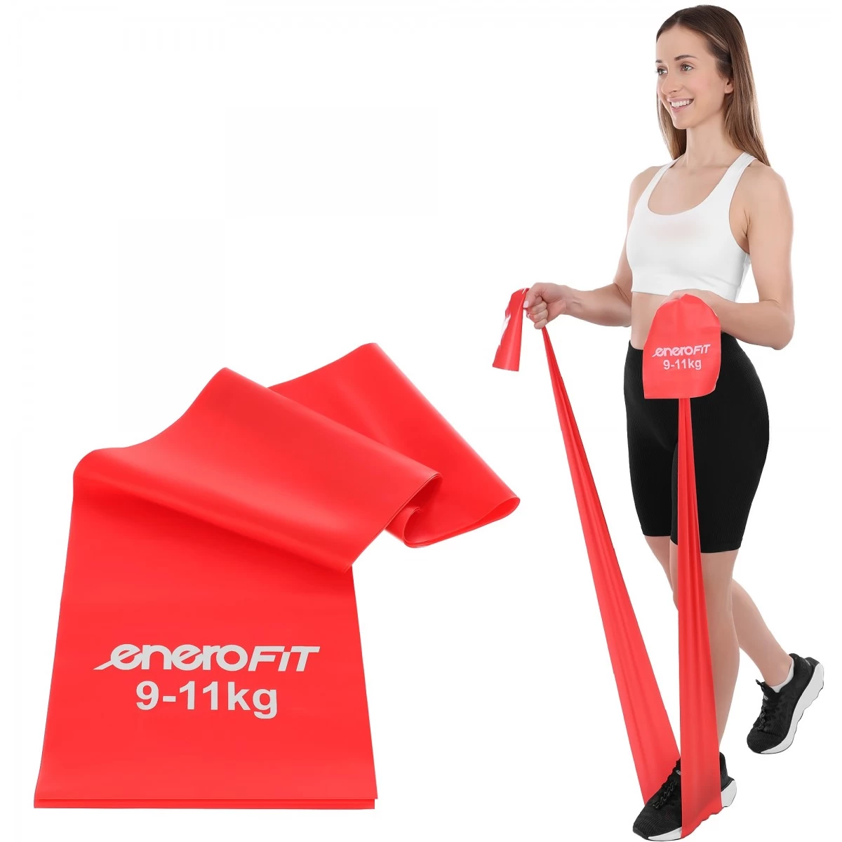 Pilates Training Band 2000x150x0.30mm 9-11kg Red