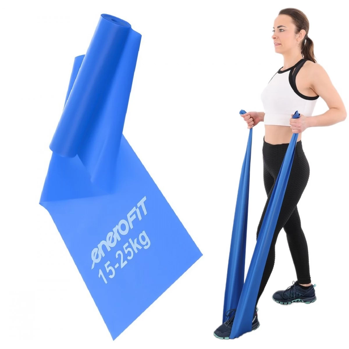Pilates Training Band 2000x150x0.550mm 15-25kg Blue