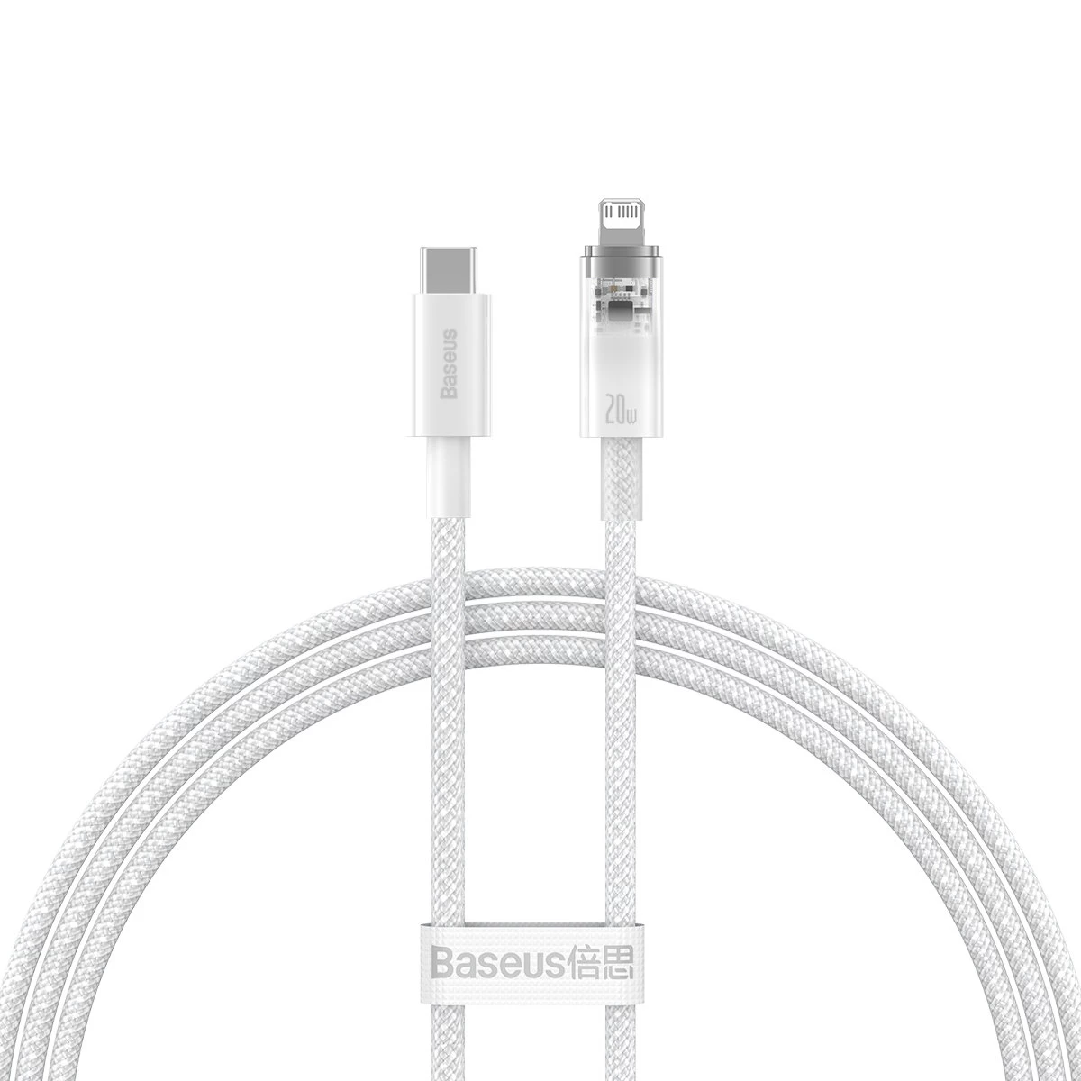 Pintas iphone Explorer Serijos Usb-c - lightning 20w 1 M Baltas Kabelis