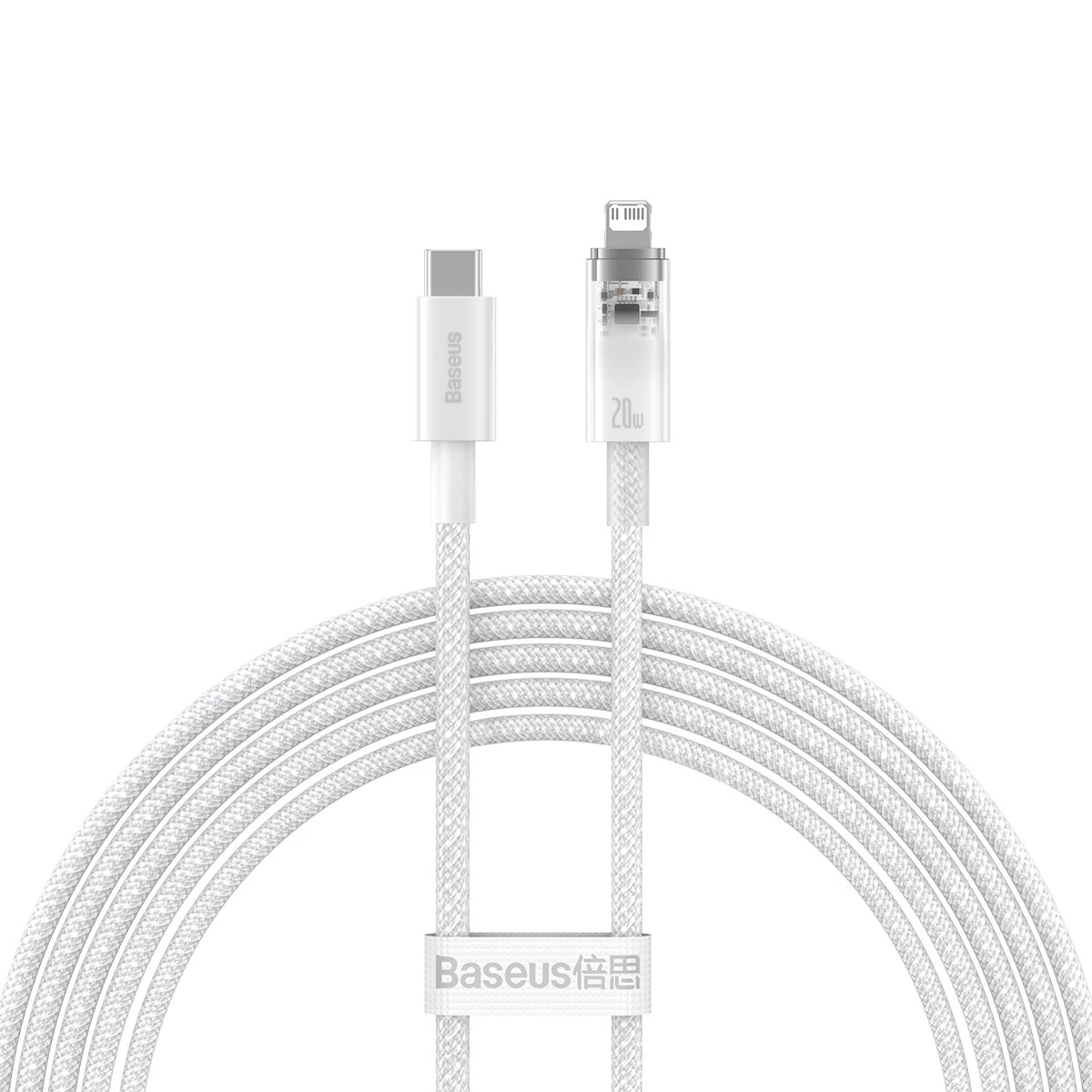 Pintas iphone Explorer Serijos Usb-c - lightning 20w 2 M Baltas Kabelis