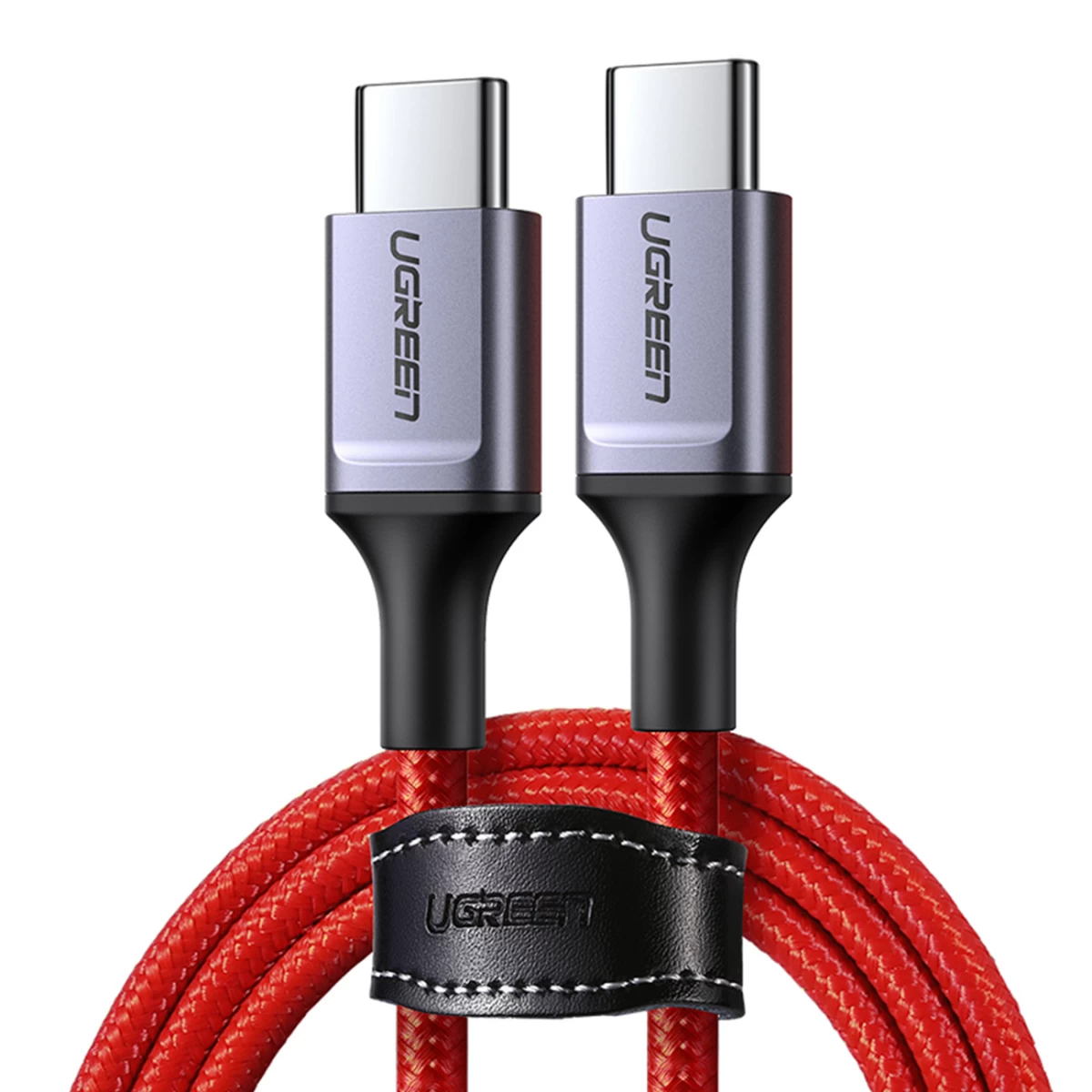Pintas Kabelis Usb-c - Usb-c 2.0 3a Raudonas