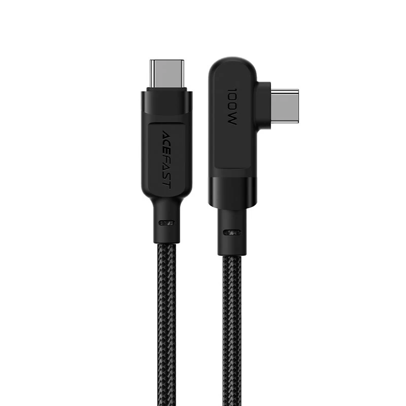 Pintas Kampinis Kabelis Usb-c 100w 20v 5a 2 M Juodas