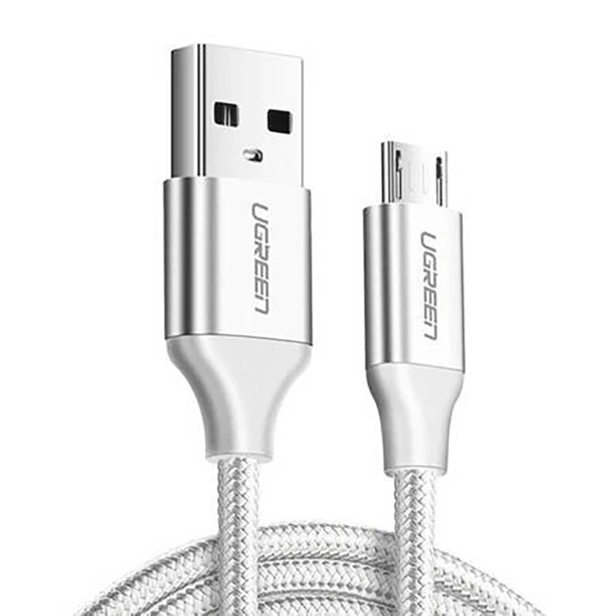 Pintas Usb-a - Micro Usb 2.4a 1 M Kabelis - Baltas