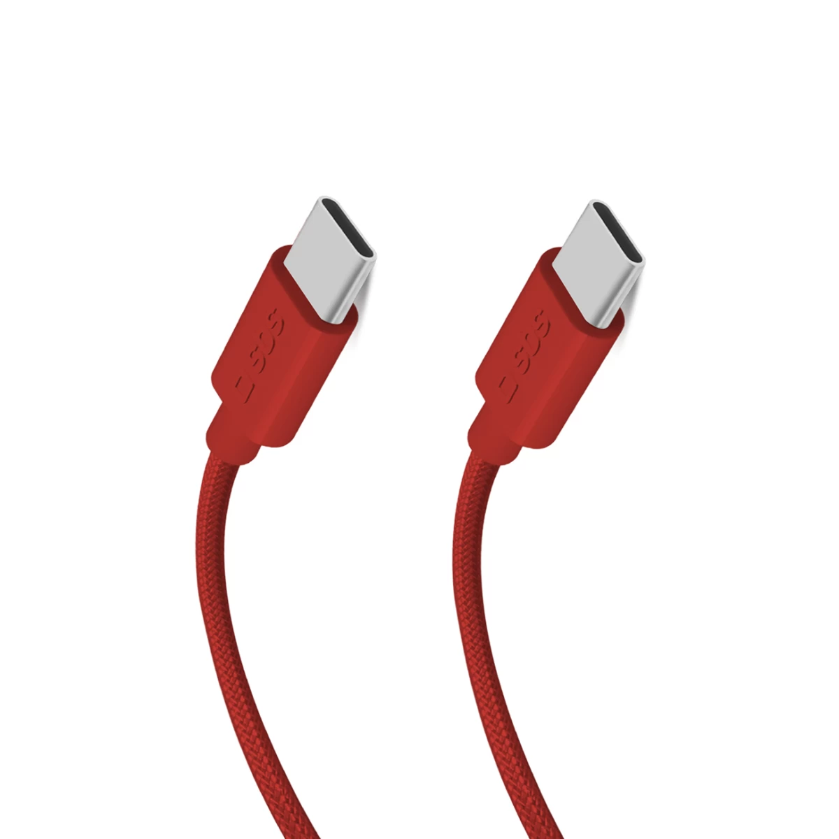 Pintas Usb-c Kabelis 60w 1,5 M - Raudonas