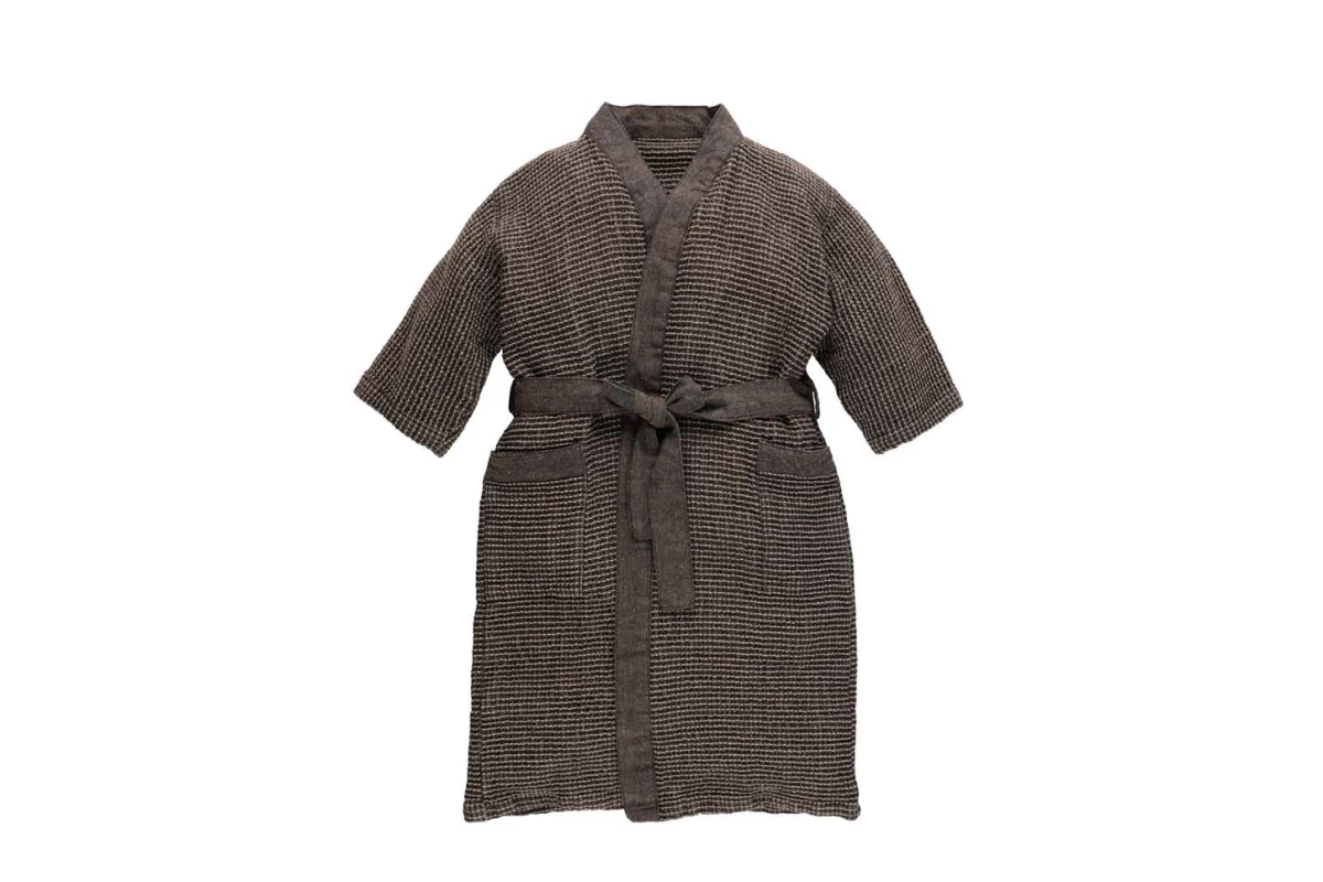 Pirties chalatas RENTO, vaikiškas, smėlio spalvos, S/M, 08646