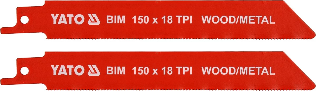 Pjūkliukai stumdomam siaurapjūkliui | metalui | BIM 150 mm 18TPI 2 vnt. (YT-33931)