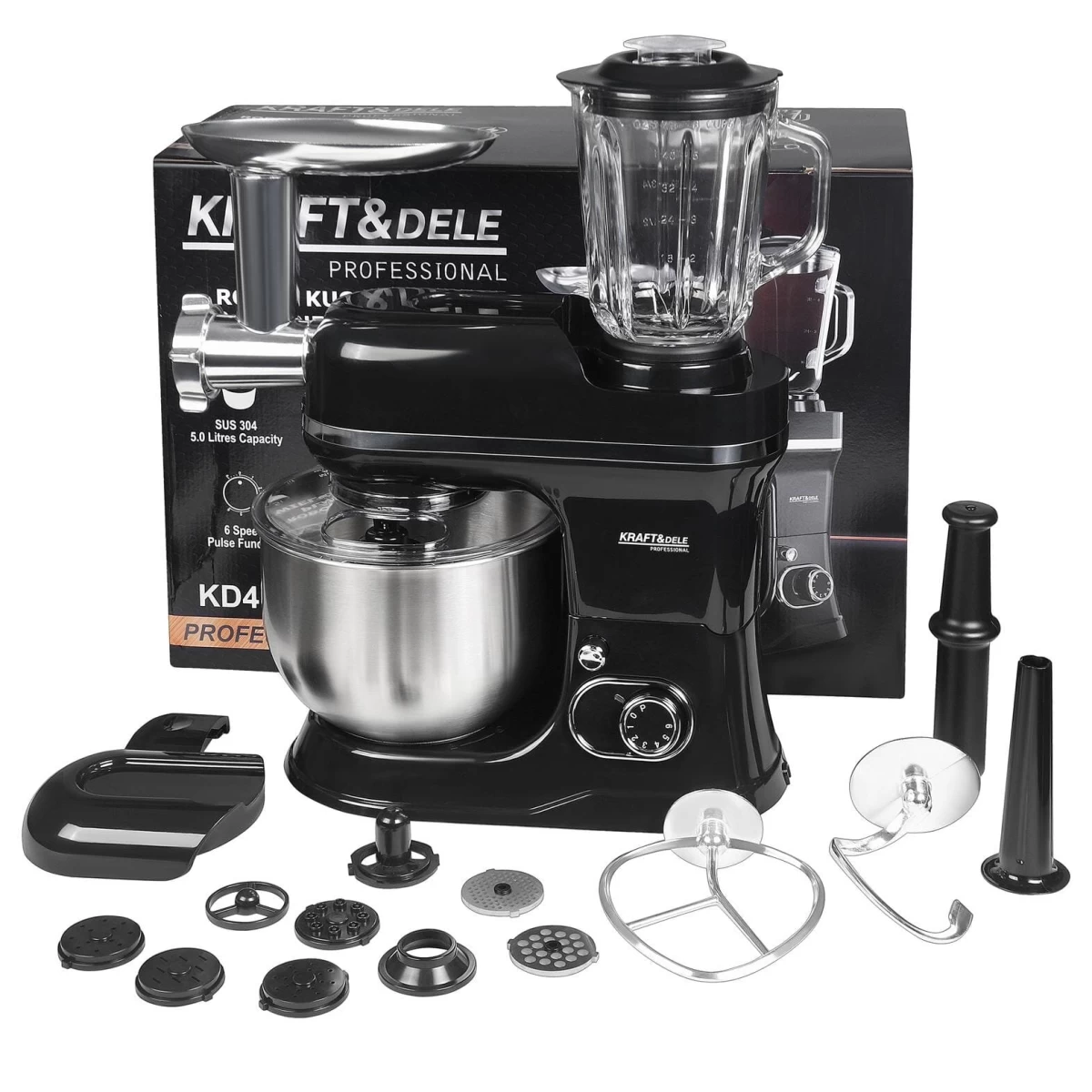 Planetarinis maisto smulkintuvas, maks. 3000 W / 5 l KD4147