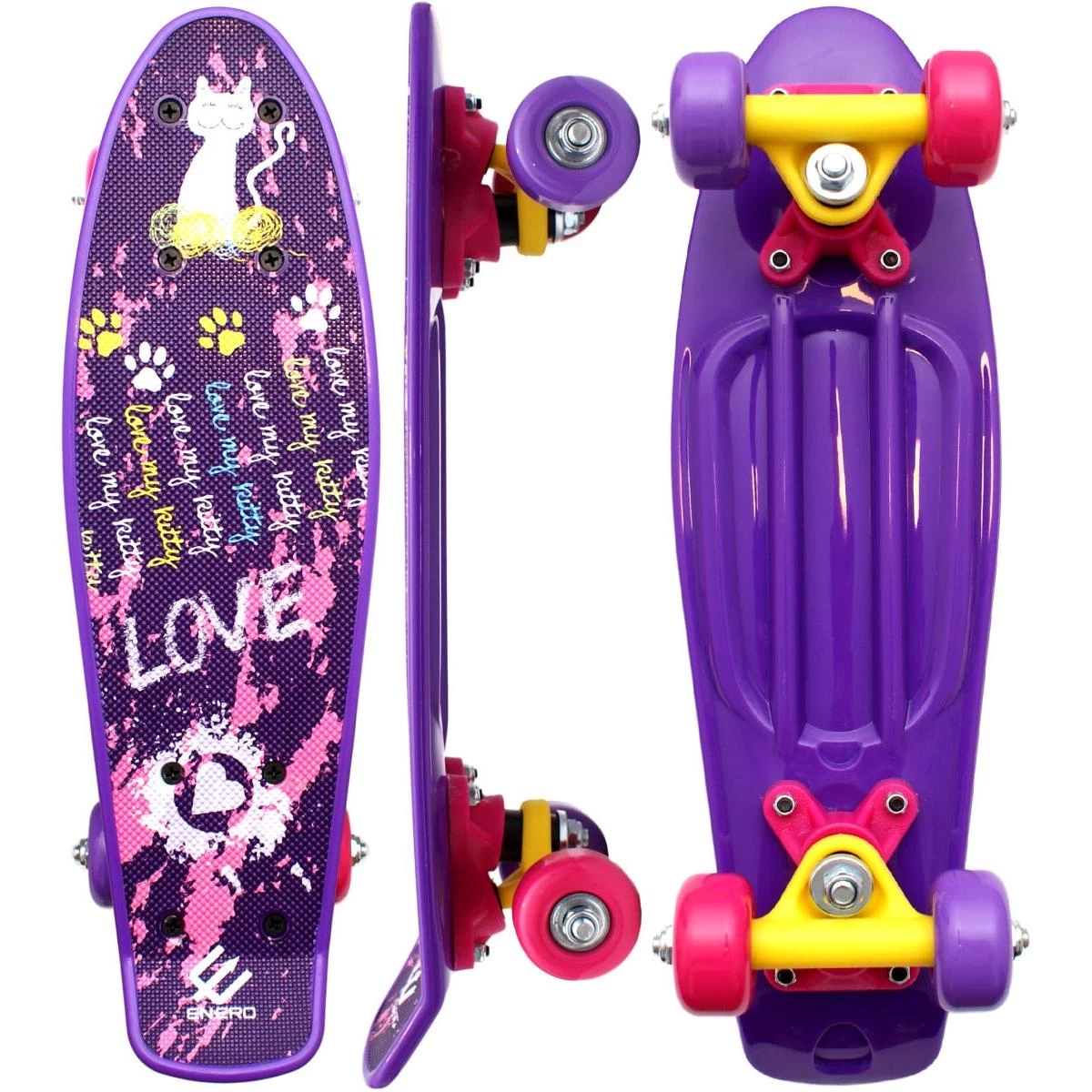 Plastikinė Riedlentė Enero Mini Love Kitty