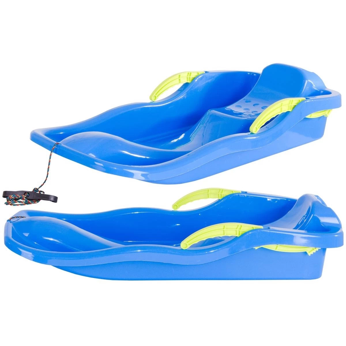 Plastikinės Rogutės Su Stabdžiais Race Blue