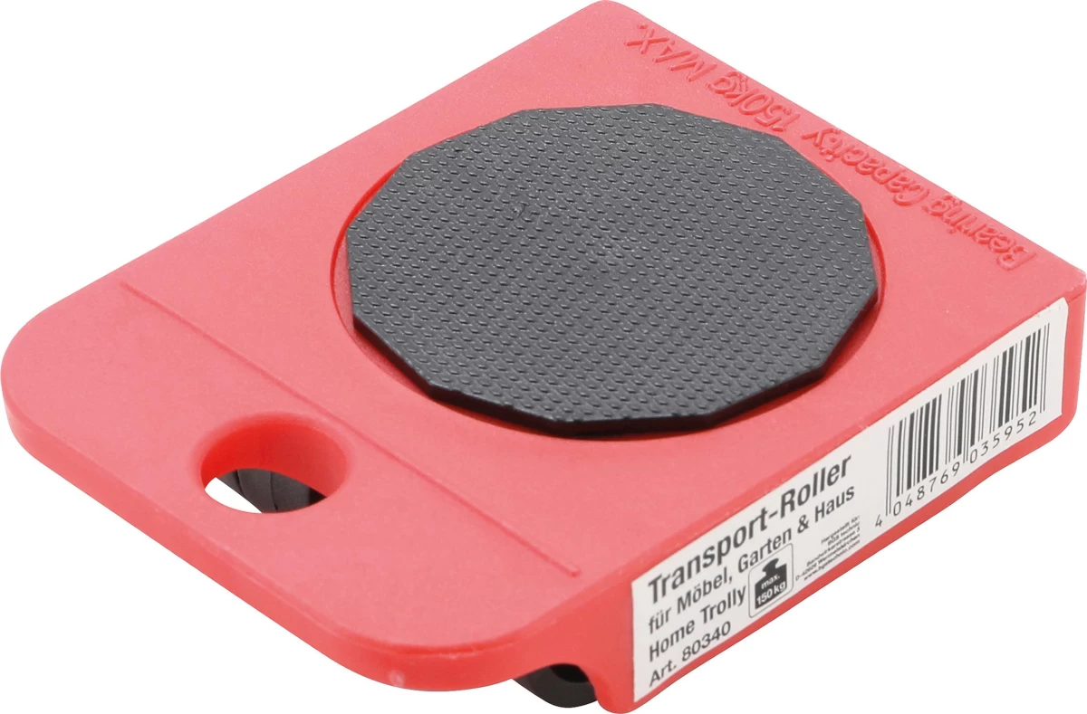 Plastikiniai transportavimo ratukai | 80 x 105 x 30 mm | 150 kg (80340B)