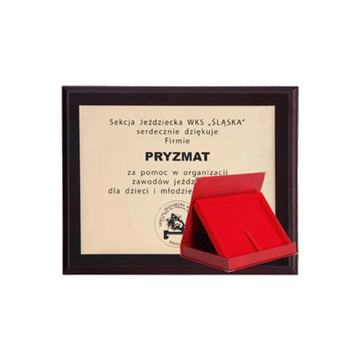 Plastikinis Diplomas Su Graviravimu Laminate + Dėklas 250x200 Mm