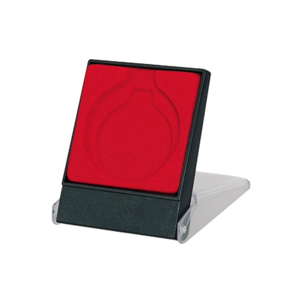 Plastikinis Medalių Dėklas 50 Mm 90x89x18 Mm Raudonos Spalvos - A009t Bk/r