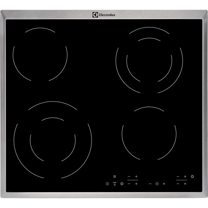 Plate ceramic Electrolux EHF6342XOK (4 fields; black color)