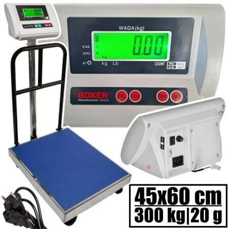 Platforminės elektroninės svarstyklės iki 300kg BOXER, BX-3427
