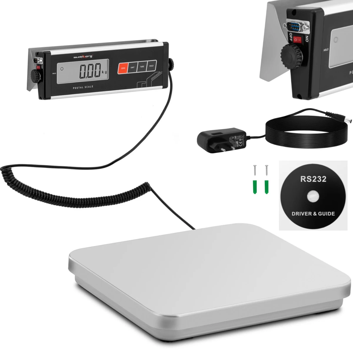Platforminės Pašto Svarstyklės Laiškų Siuntoms Su Išoriniu Lcd Ekranu 35,5 X 40,5 60 Kg/ 0,02 Kg Platforminės Pašto Svarstyklės Laiškų Siuntoms Su Išoriniu Lcd Ekranu 35,5 X 40,5 60 Kg/ 0,02 Kg