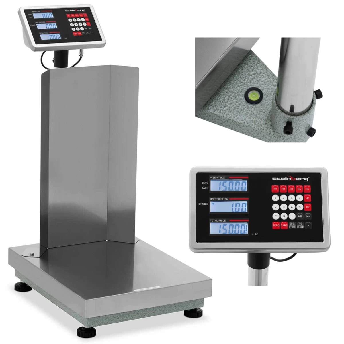 Platforminės Sandėliavimo Svarstyklės Su Atlošu 40 X 50 Cm Lcd 150 Kg / 0,01 Kg Platforminės Sandėliavimo Svarstyklės Su Atlošu 40 X 50 Cm Lcd 150 Kg / 0,01 Kg
