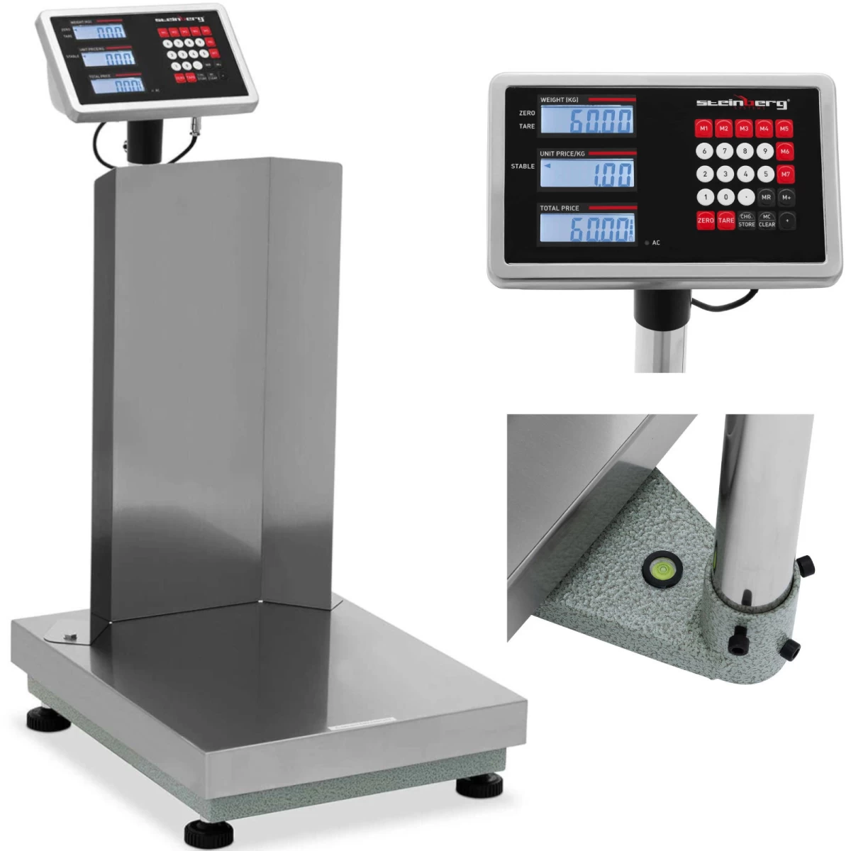Platforminės Sandėliavimo Svarstyklės Su Atlošu 40 X 50 Cm Lcd 60 Kg / 0,005 Kg Platforminės Sandėliavimo Svarstyklės Su Atlošu 40 X 50 Cm Lcd 60 Kg / 0,005 Kg