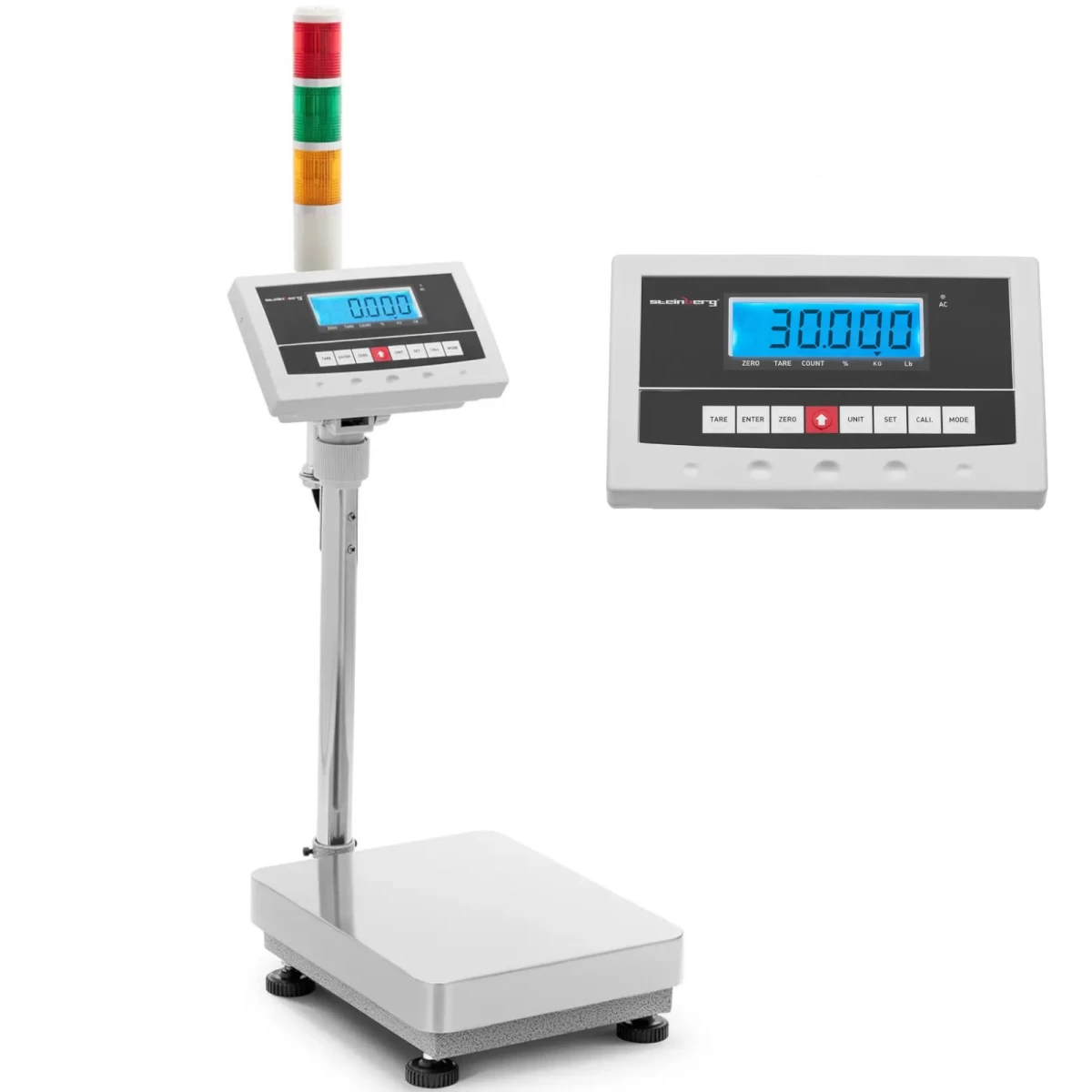 Platforminės Sandėliavimo Svarstyklės Su Lcd Apšvietimo Kolonėle 30 Kg / 0,001 Kg Platforminės Sandėliavimo Svarstyklės Su Lcd Apšvietimo Kolonėle 30 Kg / 0,001 Kg