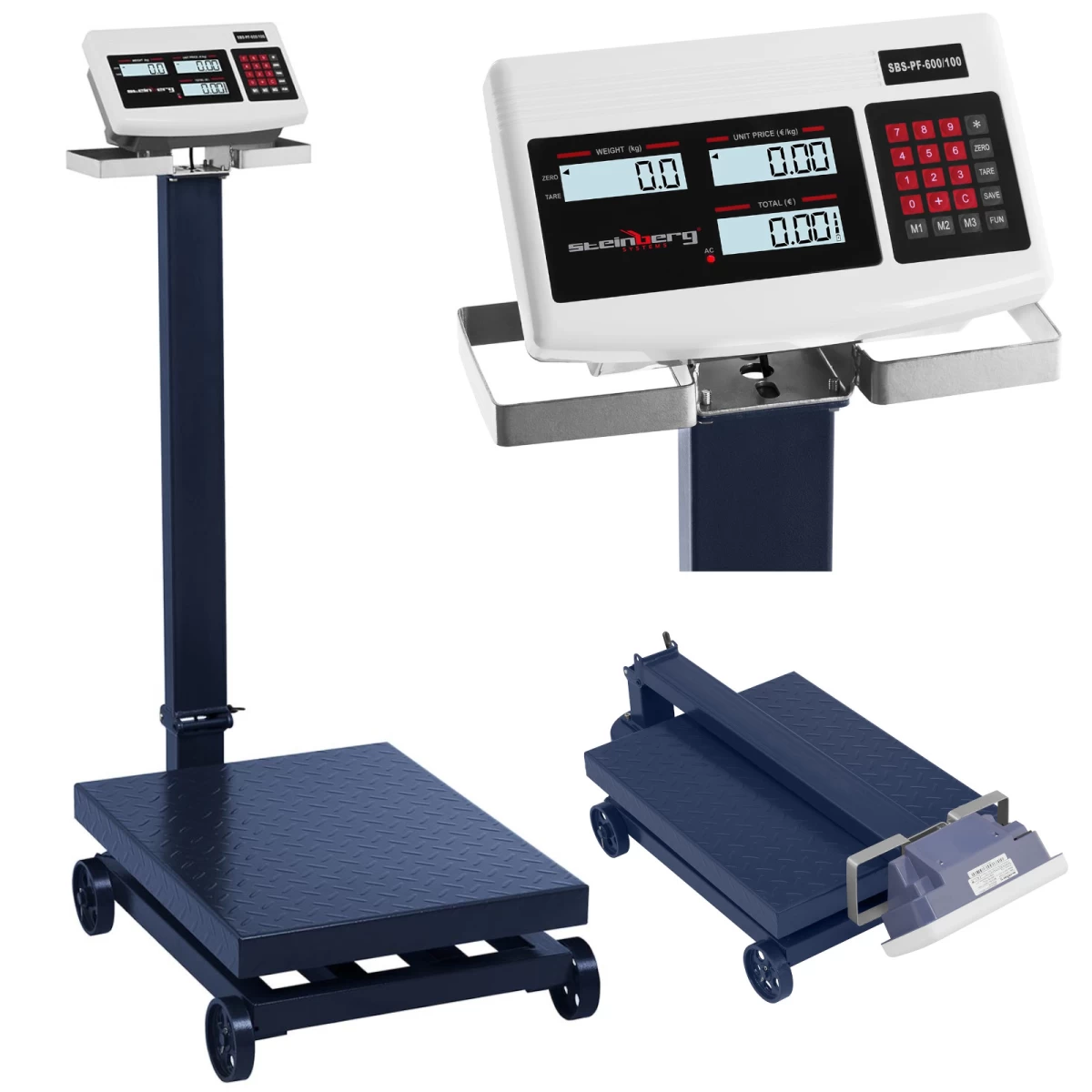 Platforminės Sandėliavimo Svarstyklės Su Ratukais Sbs-pf-600/100 Lcd Iki 600 Kg Platforminės Sandėliavimo Svarstyklės Su Ratukais Sbs-pf-600/100 Lcd Iki 600 Kg