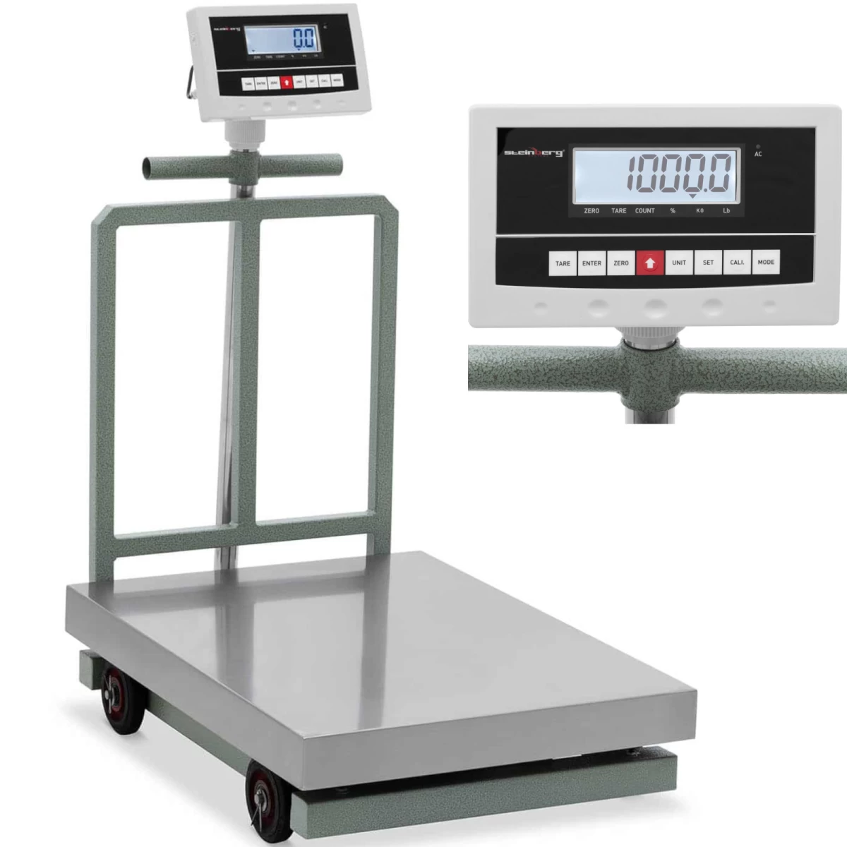 Platforminės Svarstyklės 80x60cm Mobilioji Saugykla 1000 Kg / 0,2 Kg Platforminės Svarstyklės 80x60cm Mobilioji Saugykla 1000 Kg / 0,2 Kg