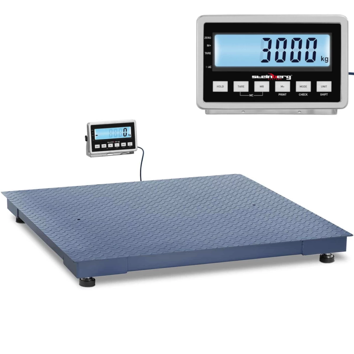 Platforminės Svarstyklės Lcd 120 X 120 Cm 3000 Kg / 1 Kg Platforminės Svarstyklės Lcd 120 X 120 Cm 3000 Kg / 1 Kg