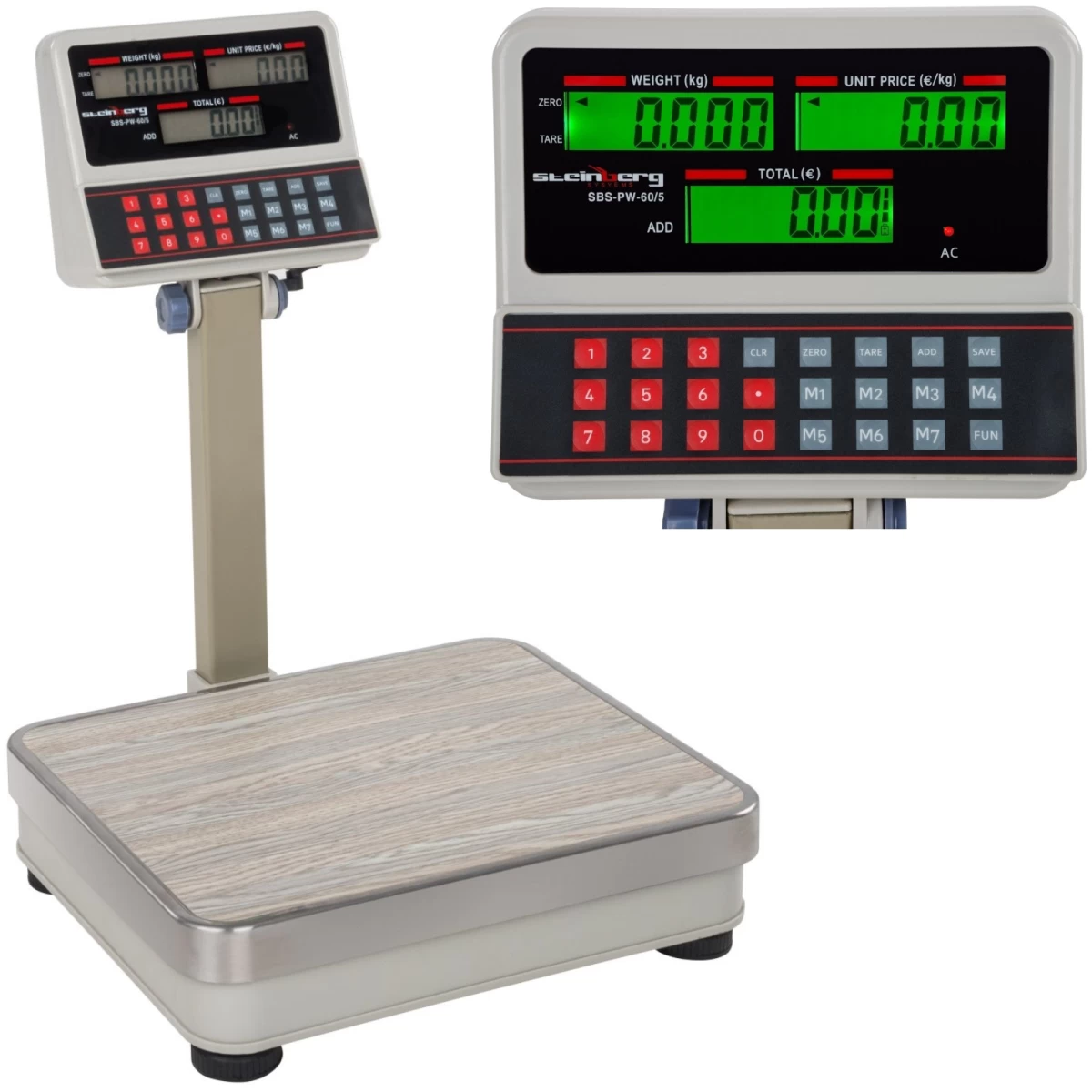 Platforminės Svarstyklės Sbs-pw-60 Lcd Iki 60 Kg Platforminės Svarstyklės Sbs-pw-60 Lcd Iki 60 Kg
