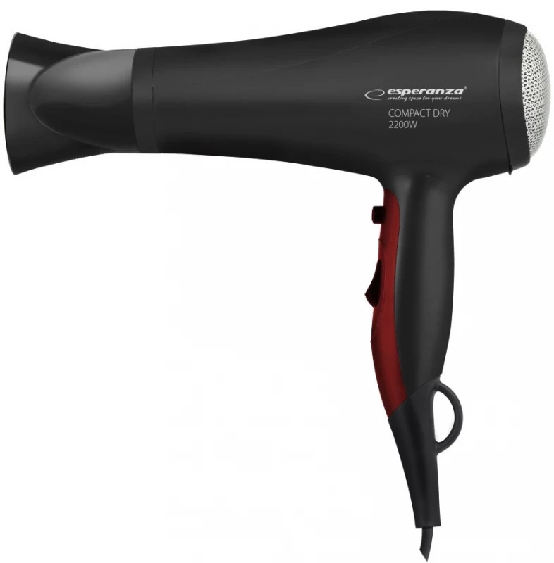Plaukų Džiovintuvas Esperanza Ebh004k (2200w / Juoda Ir Bordo Spalvos )