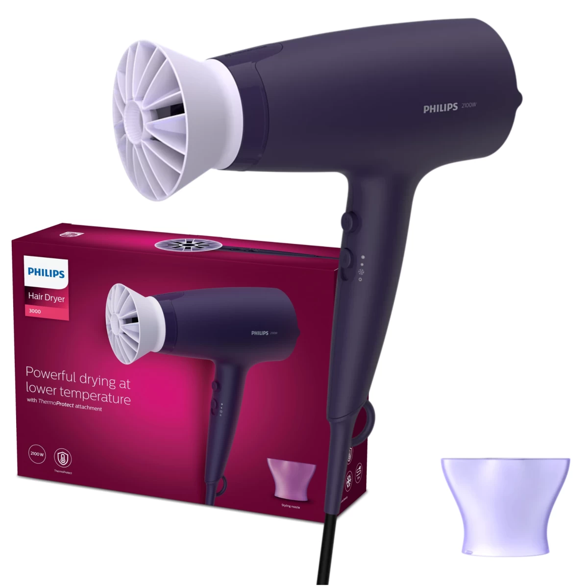 Plaukų Džiovintuvas Philips 3000 Series BHD340