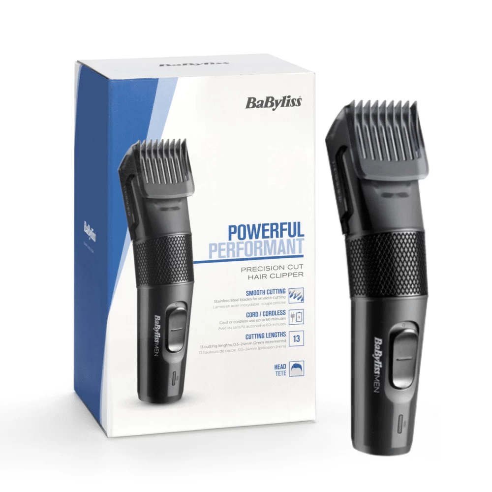Plaukų kirpimo mašinėlė Babyliss E786E, juoda (Ekspozicinė prekė)