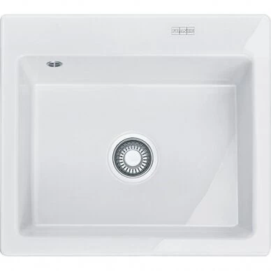 Plautuvė Franke MTK610-58 balta su ekscentriniu ventiliu 1240335706