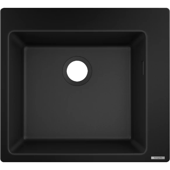 Plautuvė granitinė Hansgrohe S510-F450 juoda 43312170