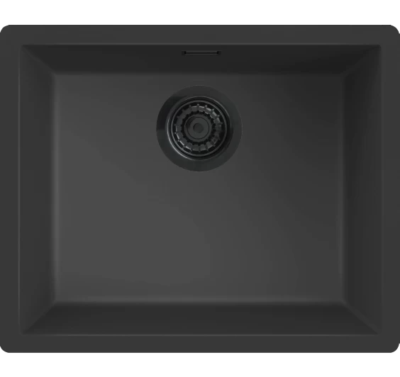 Plautuvė granitinė VERONA 50, 556x456x200 mm, Nero Black, R40294
