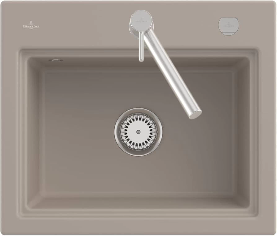 Plautuvė Villeroy &amp; Boch SUBWAY 60 S 60x51 cm, Almond CeramicPlus 330902AM