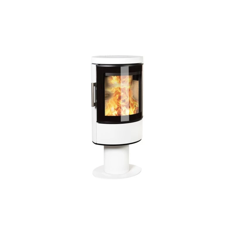 Plieninė krosnelė Hwam 3110m ant pjedestalo Balta, 7 kW