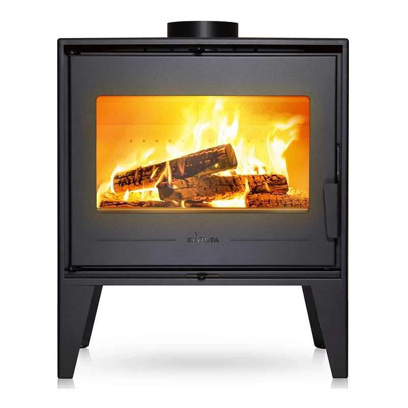 Plieninė krosnelė Invicta Euros, antracito spalvos, 10 kW