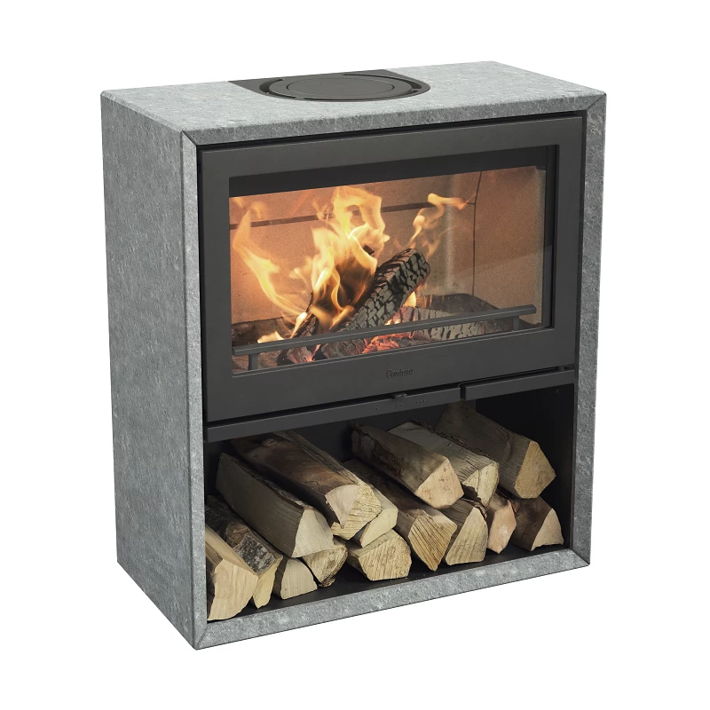 Plieninė krosnelė Nibe Contura 320T, juoda, 5 - 9 kW