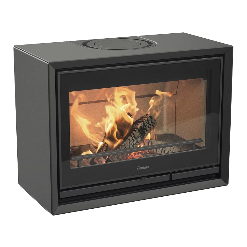 Plieninė krosnelė Nibe Contura 330G, juoda, 5 - 9 kW