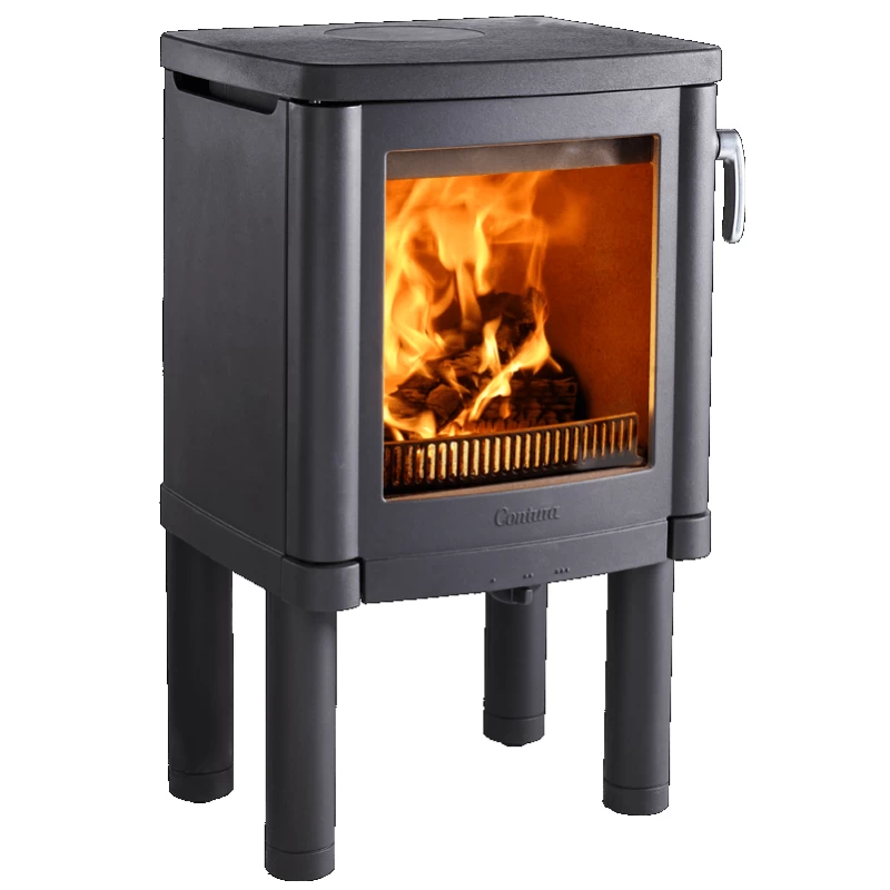 Plieninė krosnelė Nibe Contura 51, juoda, iki 5 kW